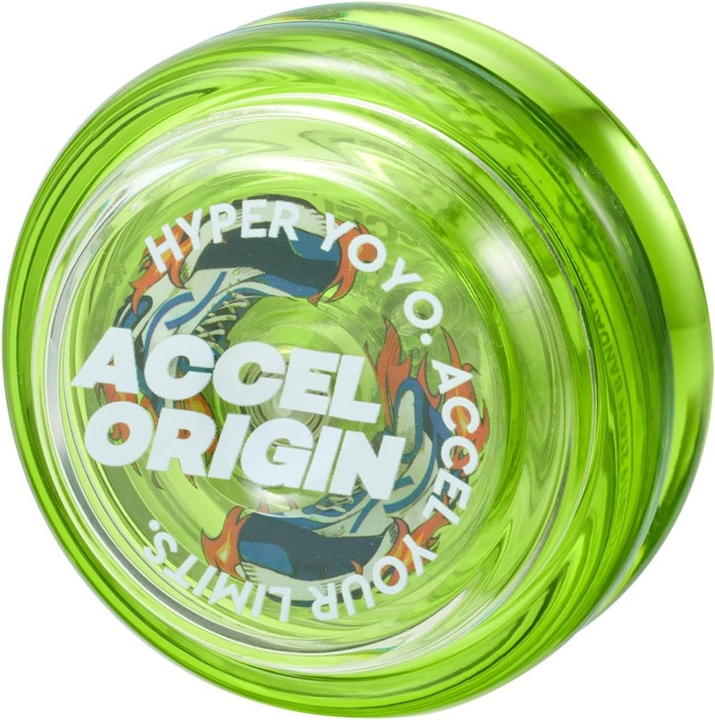 Ban Dai Bandai 60008 Accel Hyper Yo Lime Green, Skill Game, Optimised JoJo for Children from 8 Years, with its Accel System, Test All Tricks Easily and Quickly - Image 3